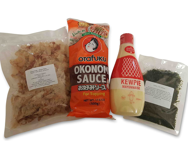 Okonomisauce - Kewpie Mayo - Katsuobushi - Aonori